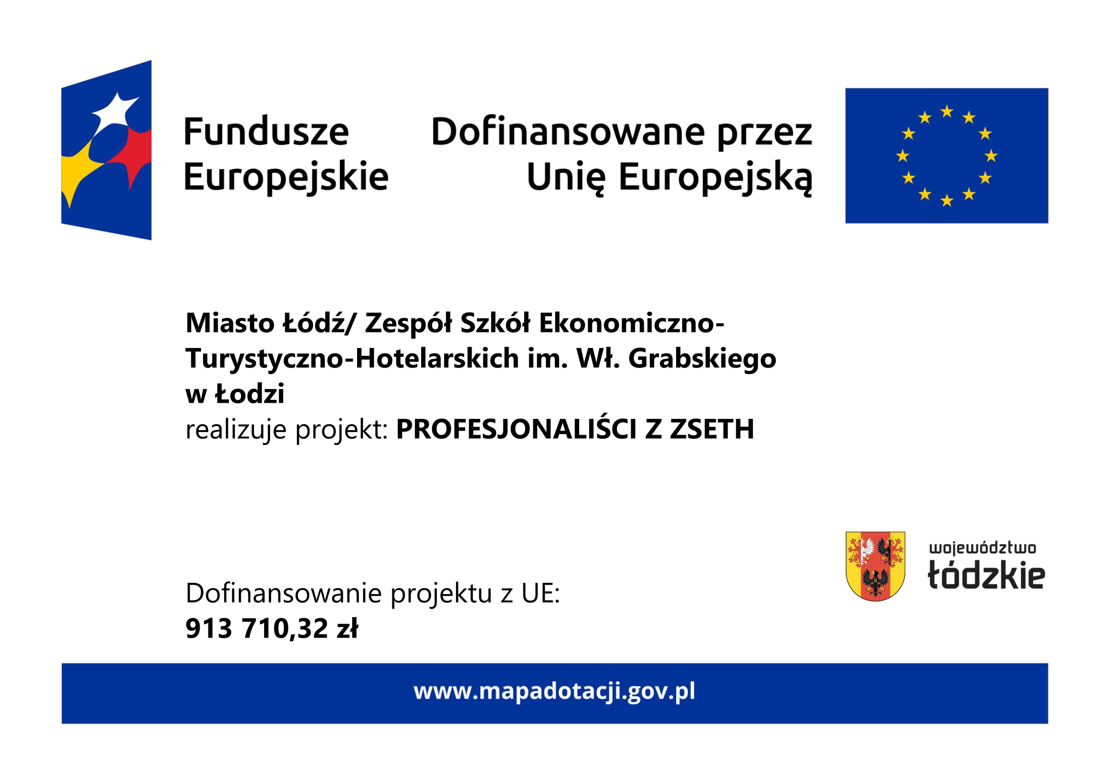 Plakat informacyjny Profesjonaliści z ZSETH