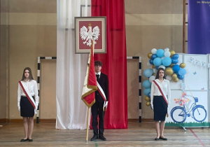 Poczet sztandarowy w naszej szkole