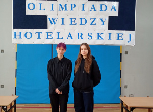Uczennice podczas olimpiady hotelarskiej