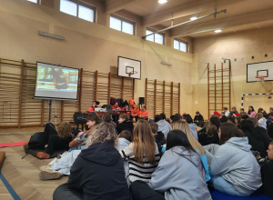 uczniowie podczas szkolenia