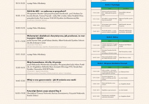 grafik na zajęcia 6 marca