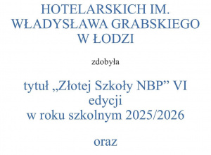 ZSETH ponownie „Złotą Szkołą NBP”