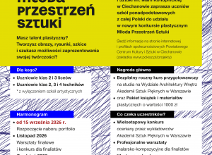 Plakat młoda przestrzeń sztuki