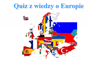 Plakat z wiedzy o Europie.