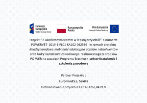 Hiszpania - Sevilla PODSUMOWANIE PRAKTYK GRUPA I