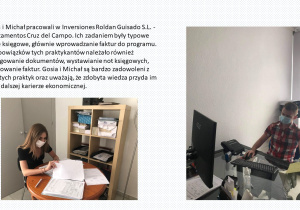 Praktyki podczas stażu - Technik ekonomista