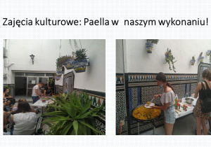 Zajęcia kulturowe: Paella w naszym wykonaniu